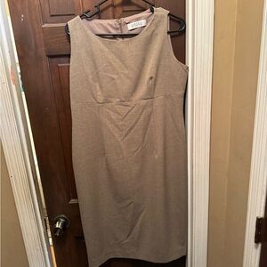 Women’s Tan Size 12 Kasper Sleeveless Dress
